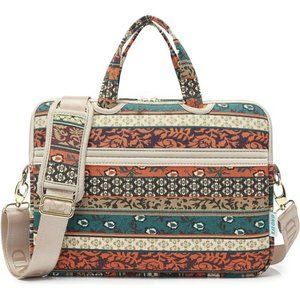 Bohemian Style Waterproof Laptop Case Shoulder Bag 15.6 Inch Laptop NWT